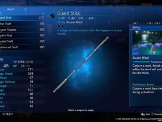 Final Fantasy 7 Remake / FF7 Remake - Guard Stick Information