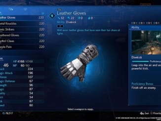 Final Fantasy 7 Remake / FF7 Remake - Leather Gloves Information