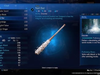 Final Fantasy 7 Remake / FF7 Remake - Nail Bat Information