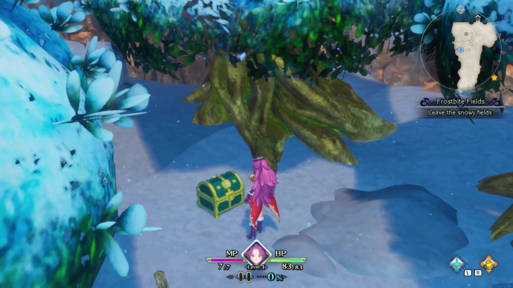 Trials of Mana Remake - Prologue Chapter: Angela - Frostbite Fields - Chest Location 2