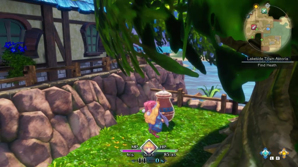 Trials of Mana Remake - Prologue Chapter: Charlotte - Lakeside Town Astoria - Vase Location 2