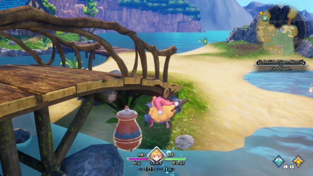 Trials of Mana Remake - Prologue Chapter: Charlotte - Lakeside Town Astoria - Vase Location 3