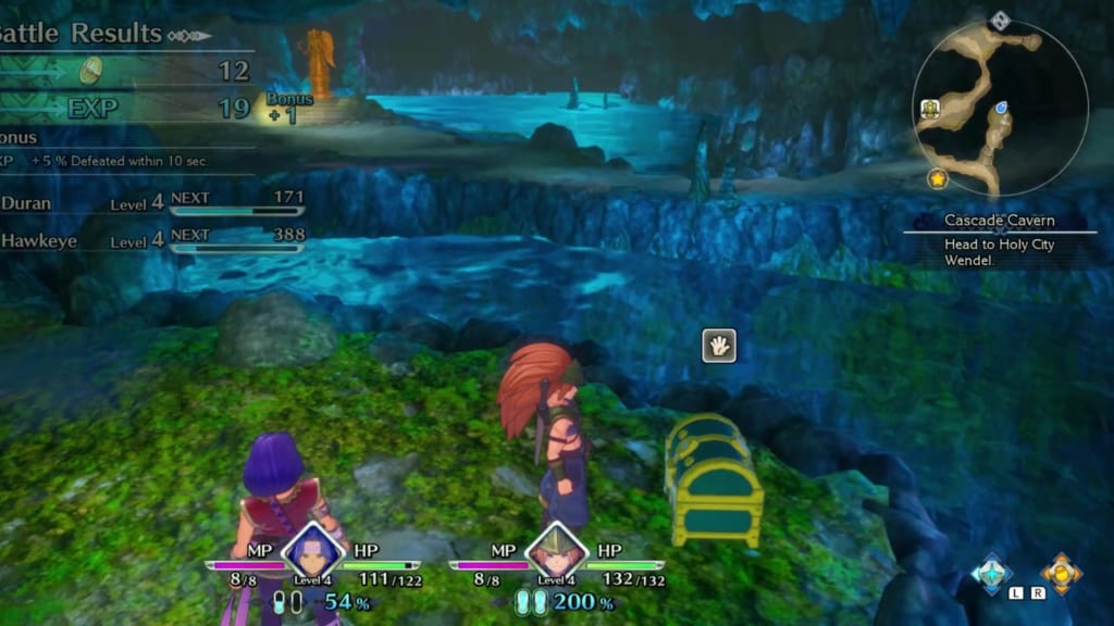 Trials of Mana - Chapter 1: Cascade Cavern - Chest Location 2