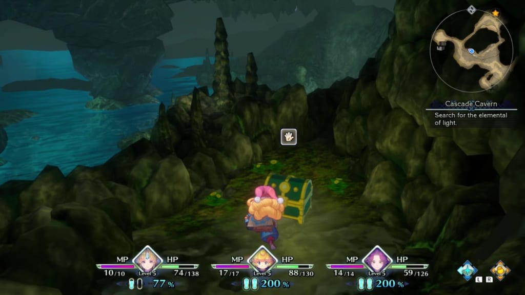 Trials of Mana - Chapter 1: Cascade Cavern Revisited - Chest Location 3