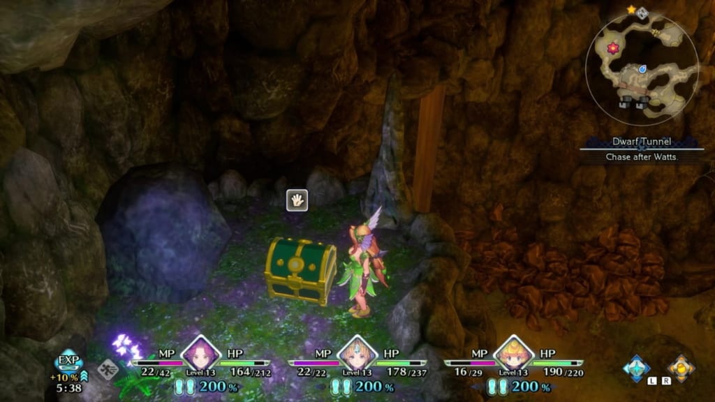Trials of Mana - Chapter 1: Dwarf Tunnel - Chest Location 5