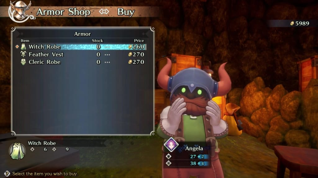 Trials of Mana - Chapter 1: Dwarf Village - Armor Shop
