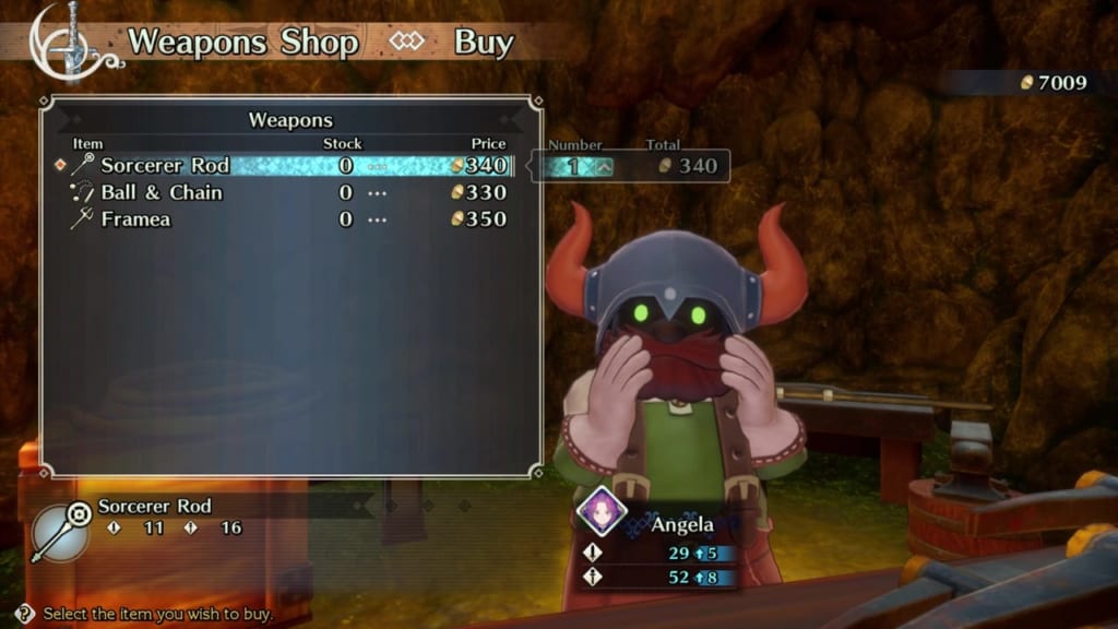 Trials of Mana - Chapter 1: Dwarf Village - Weapon Shop