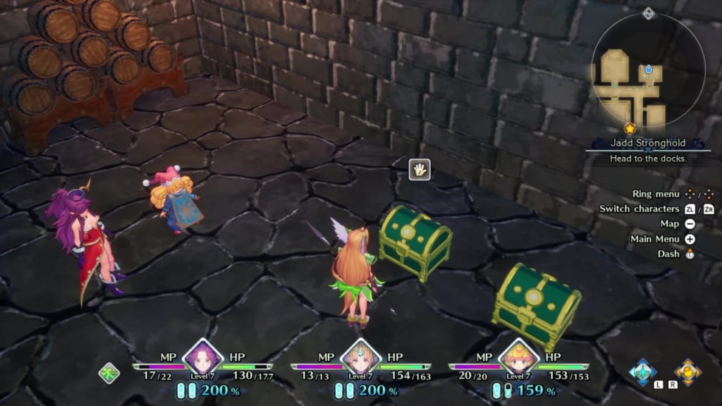 Trials of Mana - Chapter 1: Jadd Stronghold Revisited - Chest Location 2