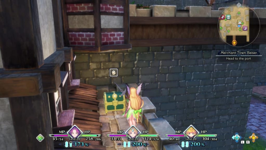 Trials of Mana - Chapter 1: Merchant Town Beiser - Chest Location 3