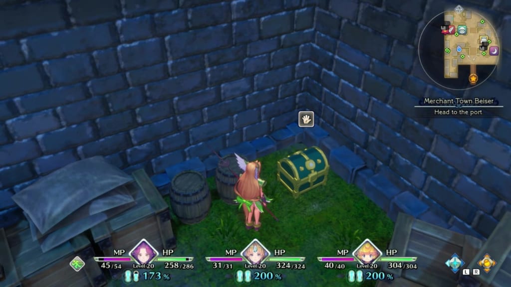 Trials of Mana - Chapter 1: Merchant Town Beiser - Chest Location 4