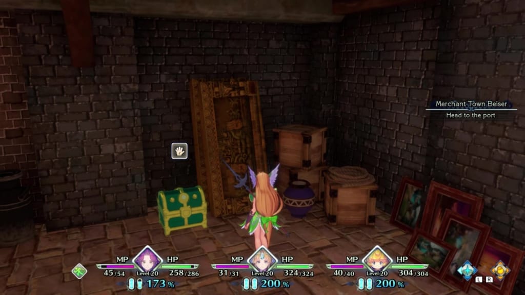 Trials of Mana - Chapter 1: Merchant Town Beiser - Chest Location 5