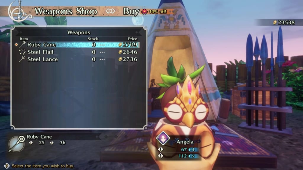 Trials of Mana - Chapter 2: Tomato Town - Weapon Shop