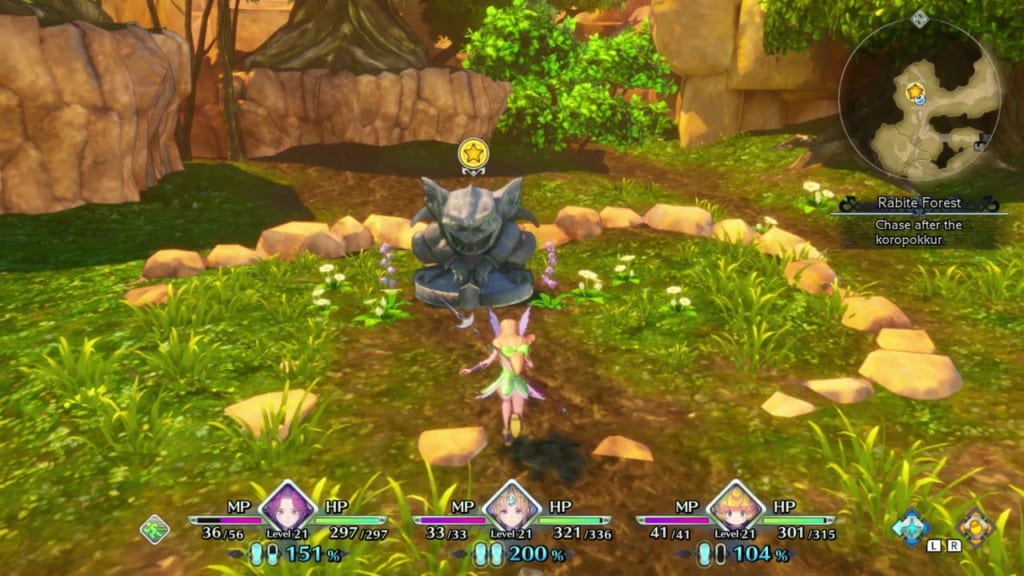 Trials of Mana - Chapter 2: Finding Koropokkur Village - Marked Statue