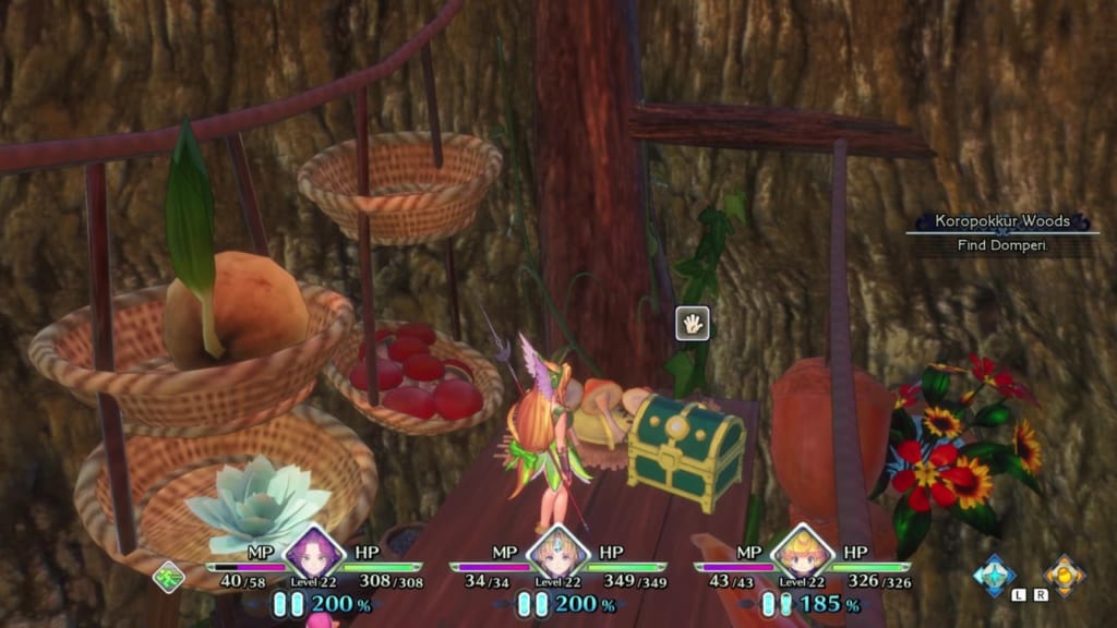 Trials of Mana - Chapter 2: Koropokkur Woods - Chest Location 3