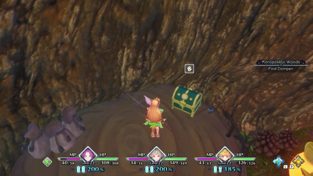 Trials of Mana - Chapter 2: Koropokkur Woods - Chest Location 5