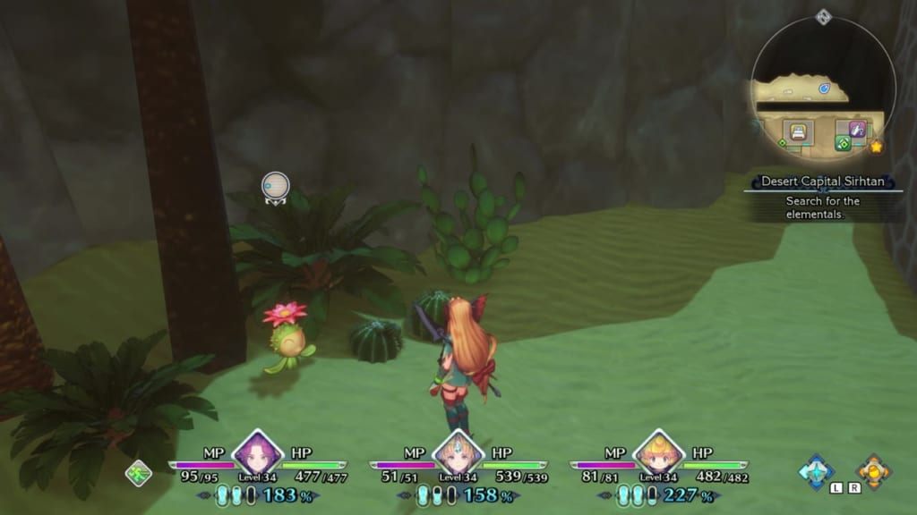 Trials of Mana Remake - Chapter 3: Desert Capital Sirhtan - Lil' Cactus Location 21