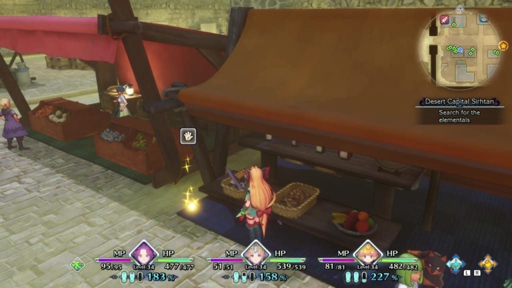 Trials of Mana Remake - Chapter 3: Desert Capital Sirhtan - Orb Location 1