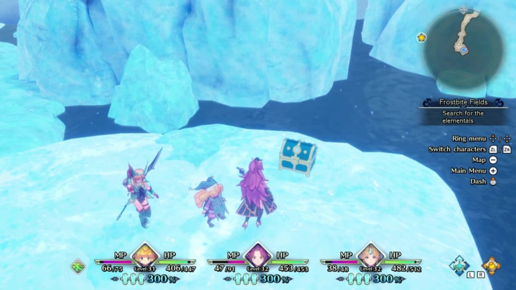 Trials of Mana Remake - Chapter 3: Frostbite Fields - Chest Location 1
