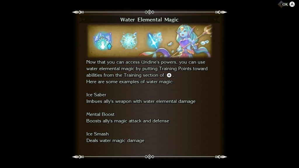Trials of Mana - Chapter 3: Labyrinth of Ice - Water Elemental Moves and Magic