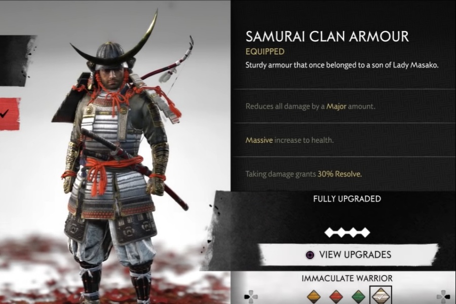 Ghost of Tsushima - Samurai Clan Armor Set