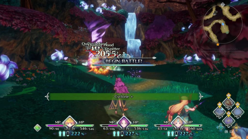 Trials of Mana Remake - Chapter 3: Lampbloom Woods - Use Wind Magic