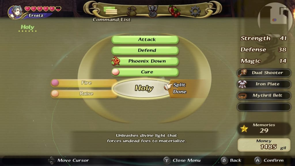 Final Fantasy Crystal Chronicles: Remastered Edition - Spell Combinations