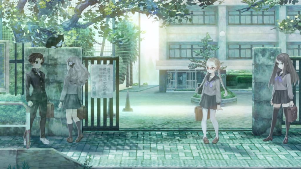 13 Sentinels: Aegis Rim - Iori Fuyusaka Remembrance The Countdown Event Sakura High School Front Gate