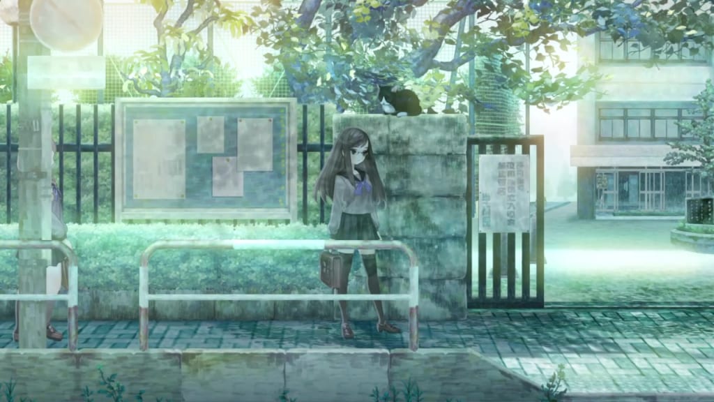 13 Sentinels: Aegis Rim - Megumi Yakushiji Remembrance Even so, I'll Do It Event Sakura High School Front Gate