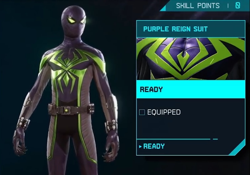 Marvel's Spider-Man: Miles Morales - Purple Reign Suit