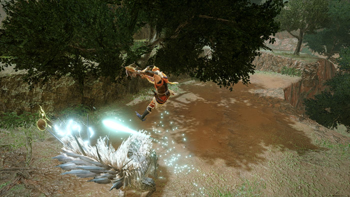 Monster Hunter Rise - Light Bowgun Hunter Silkbind Attack Fanning Vault