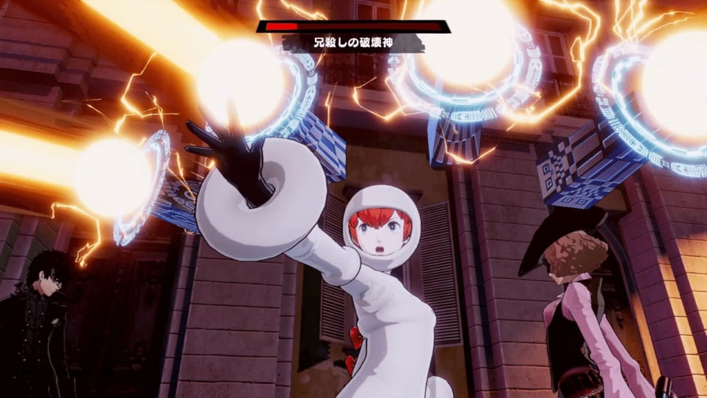 Persona 5 Strikers - Sendai Jail Powerful Shadow Fratricidal Destroyer Seth Use Showtime Attacks