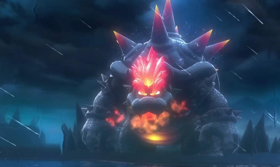 The secret boss fight in Super Mario 3D World + Bowser's Fury really  reminds me of Street Fighter's Shin Akuma