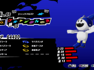 Persona 5 Strikers - Jack Frost Persona Stats and Skills