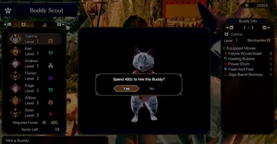 Monster Hunter Rise - How to Reroll Buddy Skills