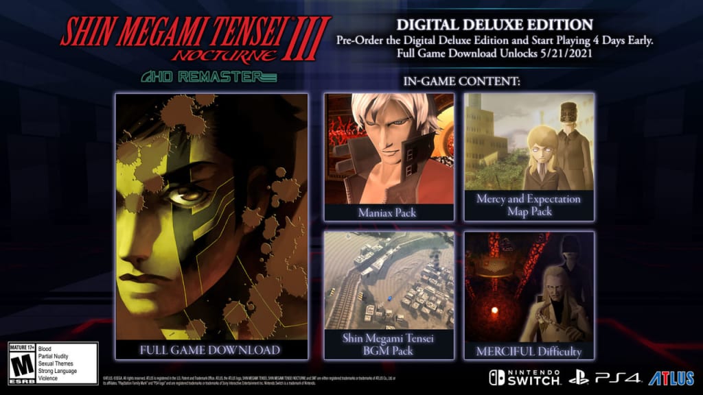 Shin Megami Tensei III: Nocturne HD Remaster - Digital Deluxe Edition