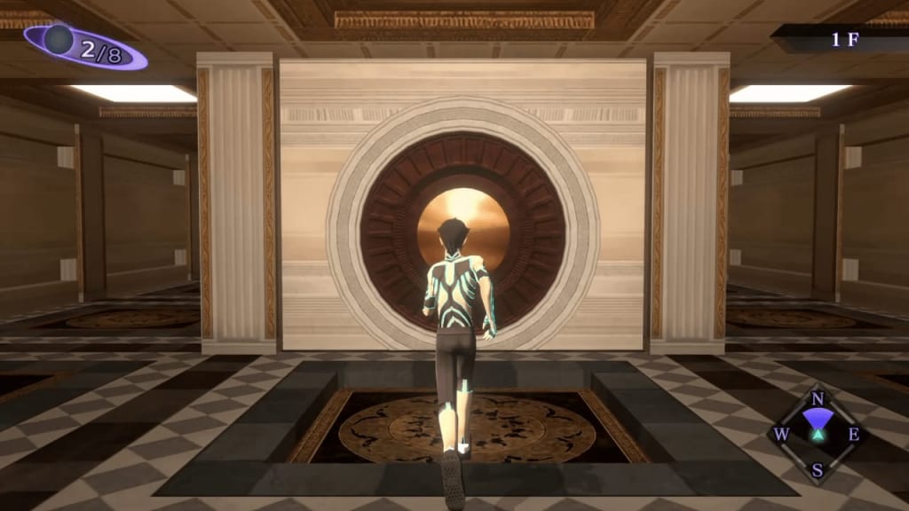 Shin Megami Tensei III: Nocturne HD Remaster - Labyrinth of Amala Deep Zone First Kalpa 1F Central Area Center Door