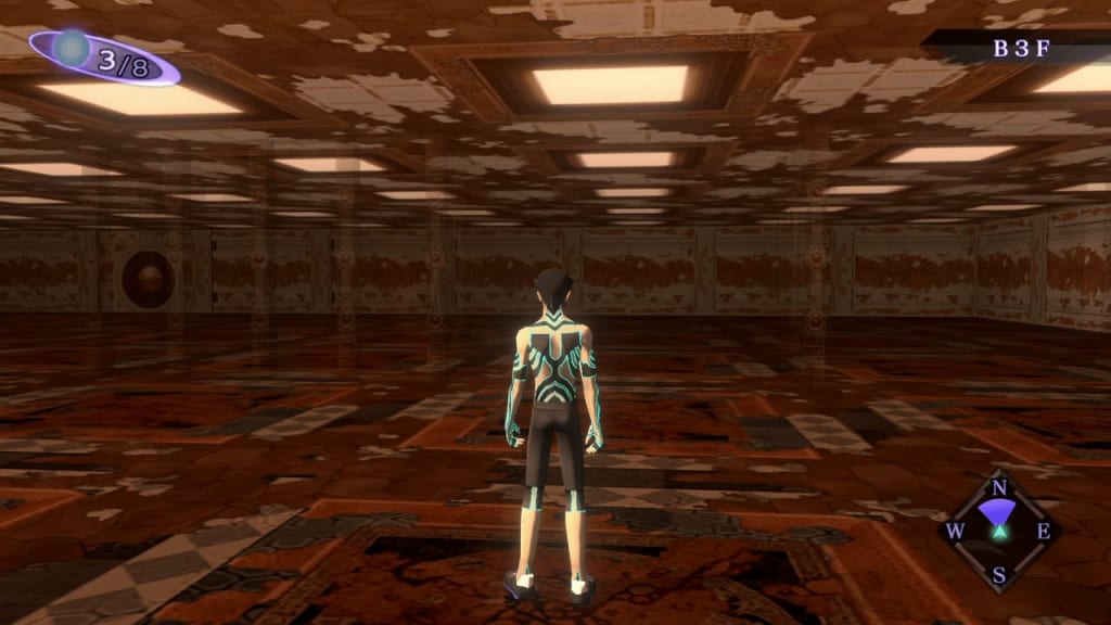 Shin Megami Tensei III: Nocturne HD Remaster - Labyrinth of Amala Deep Zone Second Kalpa B3F Middle Area First Maze Panel 1