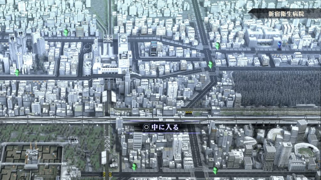 Shin Megami Tensei III: Nocturne HD Remaster - Yoyogi Park Entrance Map Location