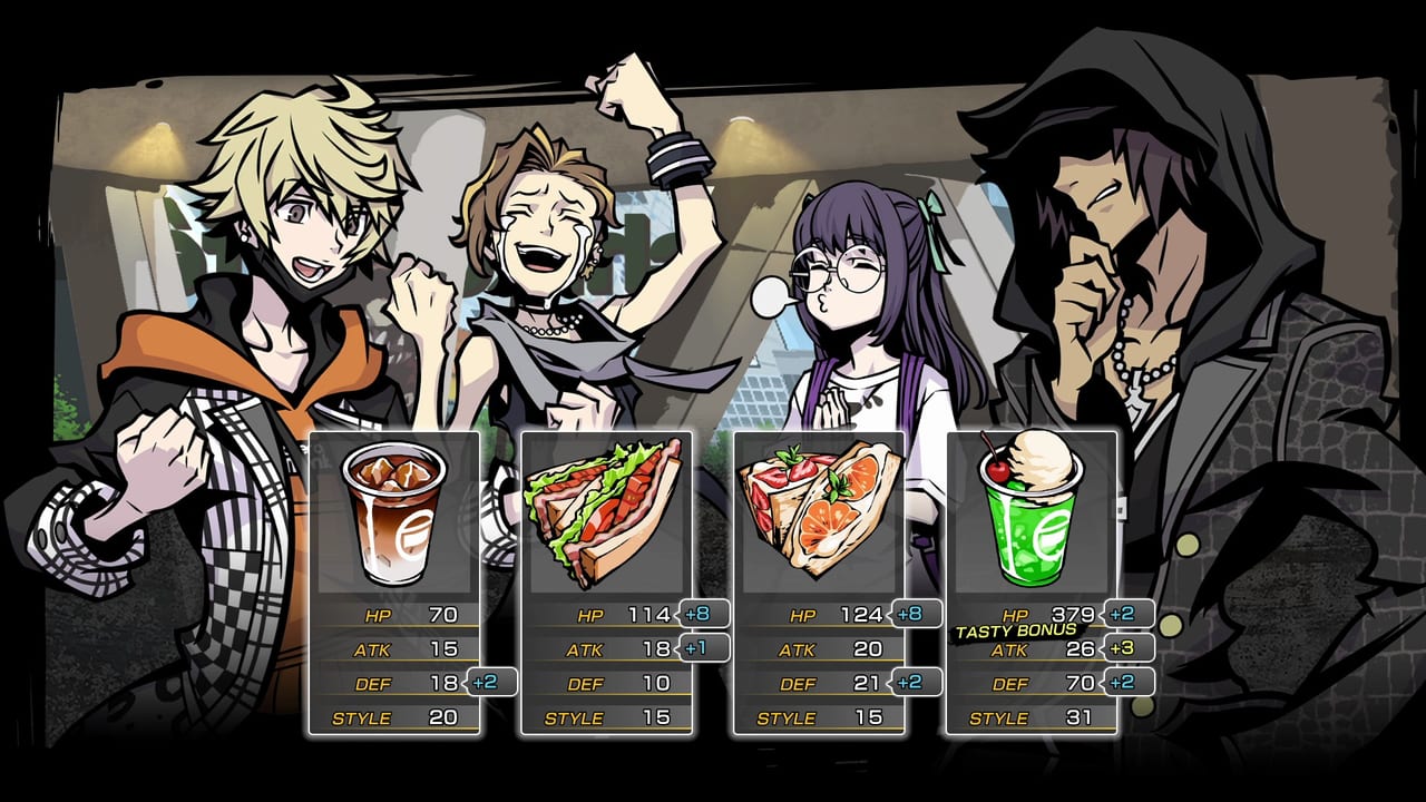 NEO: The World Ends with You Food-List