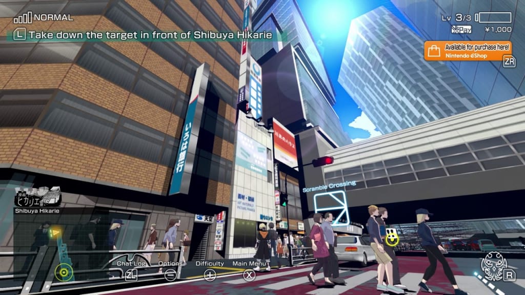 NEO: The World Ends with You - Week 1, Day 1 Target in front of Shibuya Hikarie