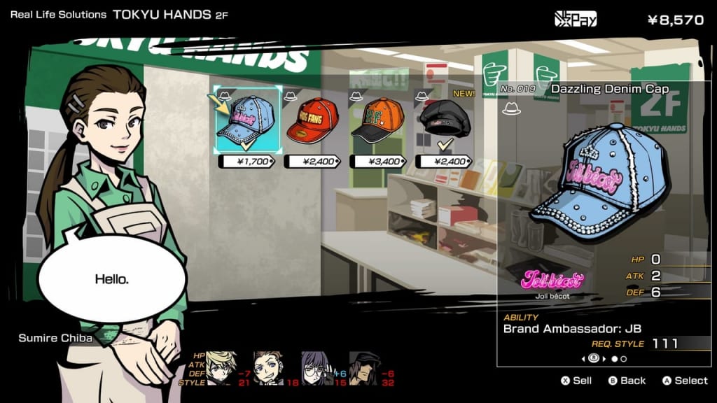 NEO: The World Ends with You - Real Life Solutions Tokyu Hands 2F Items