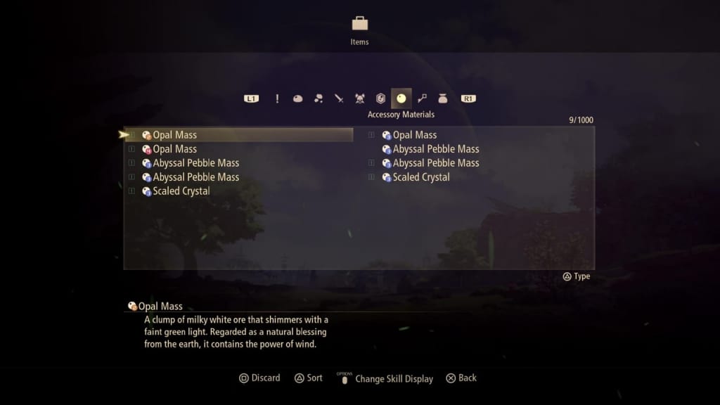 Tales of Arise - Accessory Crafting Material List 