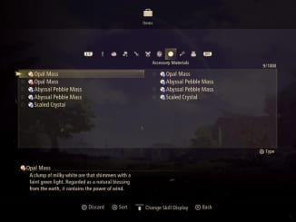 Tales of Arise - Accessory Crafting Material List