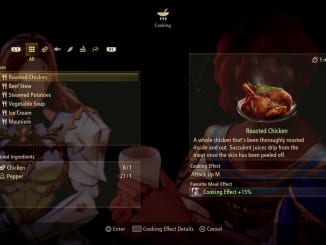 Tales of Arise - Cooking Recipe List
