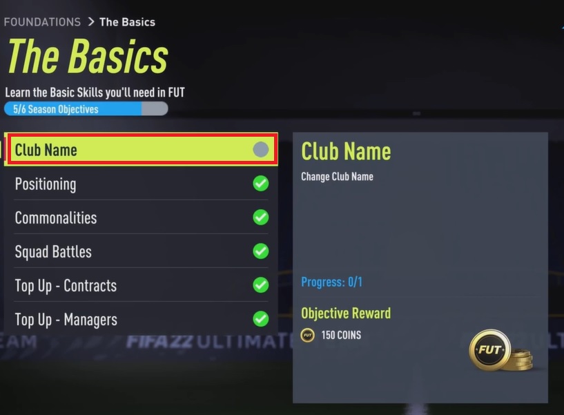 FIFA 22 - How to Change Club Name
