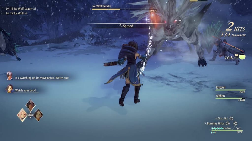 Tales of Arise - How to Defeat Ice Wolf Leader Boss Zeugle Magic Cancel Rinwell Boost Attack