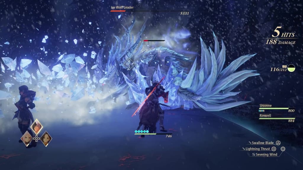 Tales of Arise - How to Defeat Ice Wolf Leader Boss Zeugle Ice Charge