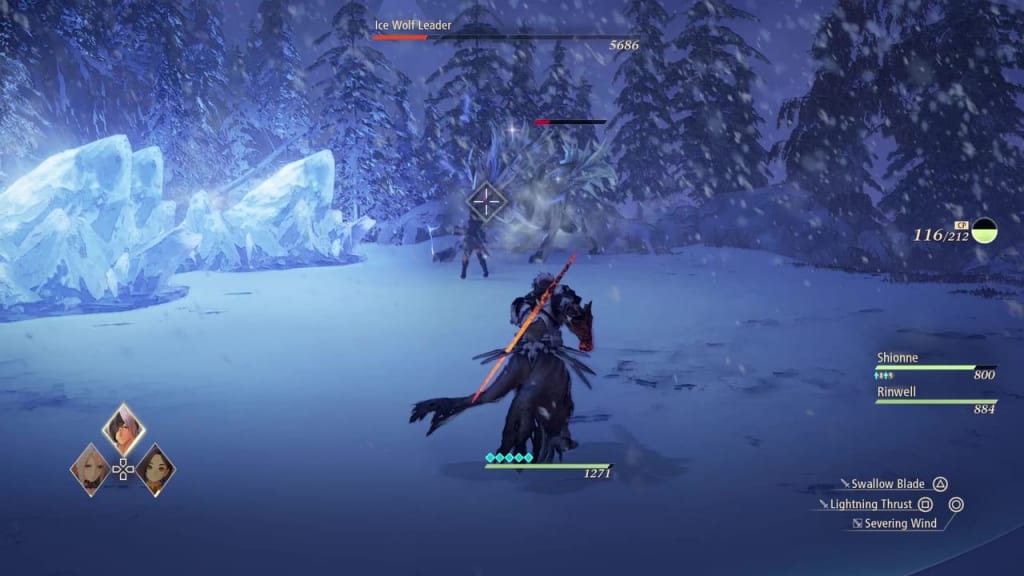 Tales of Arise - How to Defeat Ice Wolf Leader Boss Zeugle Ice Meteor