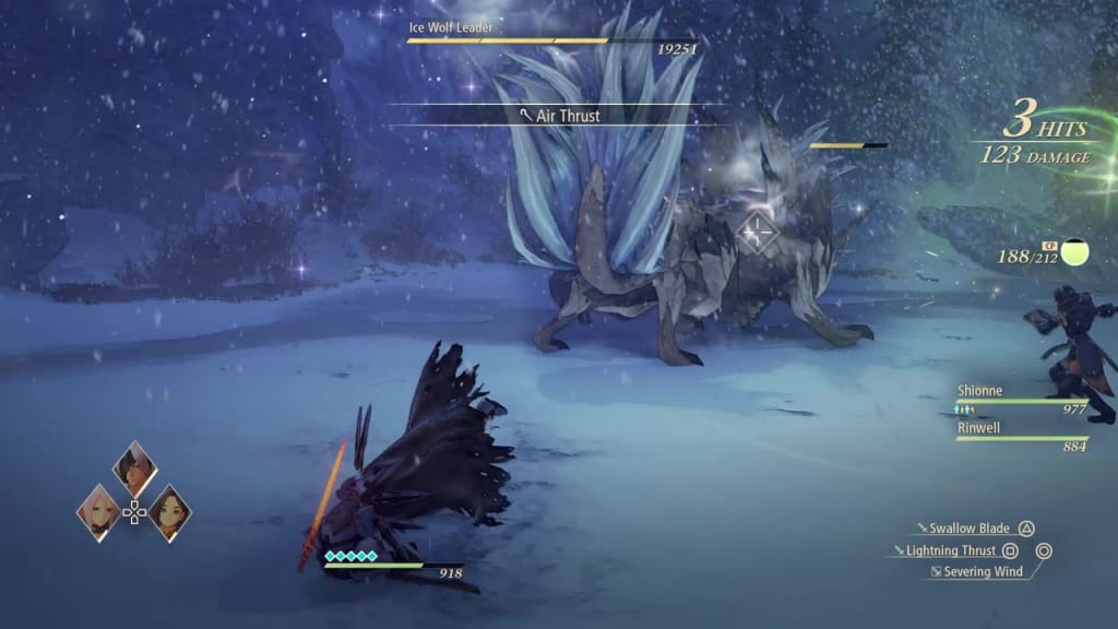 Tales of Arise - How to Defeat Ice Wolf Leader Boss Zeugle Pounce Attack