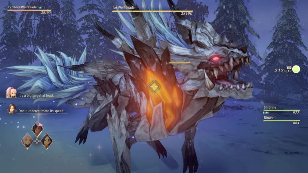 Tales of Arise - How to Defeat Ice Wolf Leader Boss Zeugle Right Leg Weakness